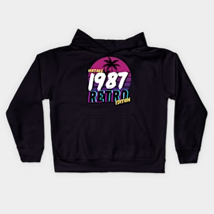 Vintage 1987 Kids Hoodie